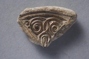 Gewicht met ingelegd Angelsaksisch metaalwerk